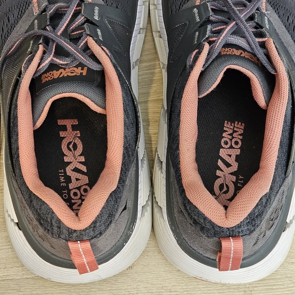 Hoka One One Gaviota 2 Womens Size 10 Gray Running Shoes Athletic Lace Up - Picture 8 of 12